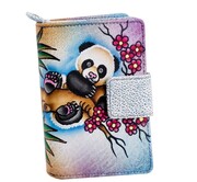 KOCHMANSKI skórzany portfel damski ręcznie malowany 4281