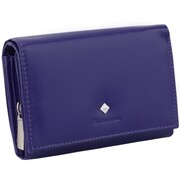Kochmanski damski portfel skórzany fioletowy mały na dokumenty