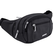 KOCHMANSKI saszetka nerka męska skórzana na biodro ramię czarna 2331