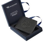 Portfel dla wędkarza czarny poziomy skórzany Greg