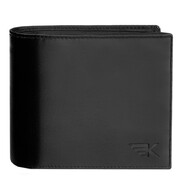 Klasyczny średni czarny portfel męski ze skóry SmartPay czarny Alan