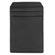 Mini portfel męski na karty czarny skórzany cienki Greg