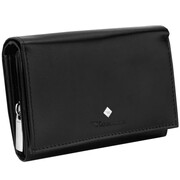 Kochmanski damski portfel czarny skóra mały na dokumenty