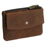 Etui na klucze skóra naturalna portmonetka brązowe ARIZONA