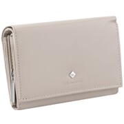 Kochmanski damski portfel skórzany mały beżowy cappuccino