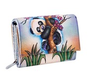 KOCHMANSKI skórzany portfel damski ręcznie malowany 4269