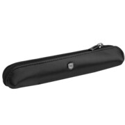 Etui na długopisy mini piórnik skóra naturalna czarne OHIO