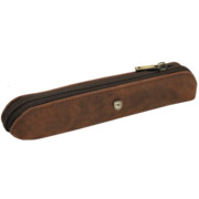 Etui na długopisy mini piórnik brązowe skóra naturalna ARIZONA