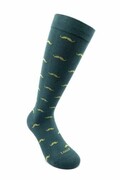 Podkolanówki uciskowe ze wzorem w wąsy RelaxSan Fancy Socks