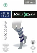 Podkolanówki uciskowe z bawełną - RelaxSan - UNISEX
