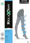 Rajstopy przeciwżylakowe, uciskowe, 280 DEN - RelaxSan - Basic