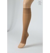 Delikatne eleganckie pończochy podtrzymujące Compressana Calypso 140den Podkolanówki z otwartym czubkiem Silk Rozmiar III