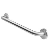 Uchwyt do łazienki i do WC na stałe naścienny biały 25 mm 45 cm Stal szczotkowana