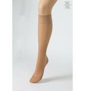 Delikatne eleganckie pończochy podtrzymujące Compressana Calypso 140den Podkolanówki z pełnym czubkiem Silk Rozmiar IV
