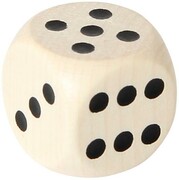 Duże drewniane kostki do gry 2 cm