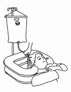 Przenośna nadmuchiwana umywalka do mycia włosów z przenośnym prysznicem