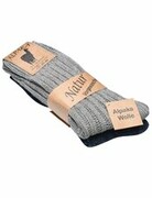 Skarpety z wełny alpaki i owczej - ciepłe naturalne, nieuciskające SOCKS-v02
