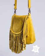 Torebka skórzana z frędzlami [S202]