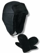 Czapka zimowa jesienna MERINO + rękawiczki set-merino-v2