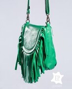 Torebka skórzana z frędzlami [S205]