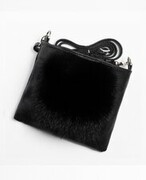 UNIKATOWA DAMSKA TOREBKA Z FUTERKIEM C1_BLACK&BLACK