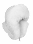 Naturalna czapka USZATKA PILOTKA Z z LISEM [JTK-F2]