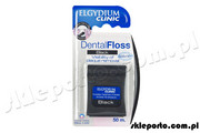 Elgydium Clinic DentalFloss Black - 50 m nić dentystyczna + chlorheksydyna Czarna nitka z chlorhexidine Elgydium