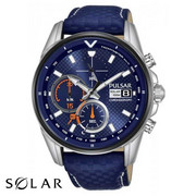 Zegarek męski Pulsar Chronograf Solar PZ6031X1 ⌚ AUTORYZOWANY SPRZEDAWCA ✓Dostawa i GRAWER GRATIS!