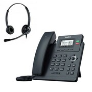 Telefon VoIP z słuchawką call center Yealink T31 + Platora Pro-D Yealink