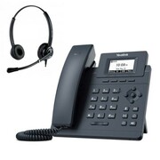 Telefon VoIP z słuchawką call center Yealink T30 + Platora Pro-D Yealink