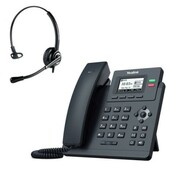 Telefon VoIP z słuchawką call center Yealink T31 + Platora Pro-M Yealink