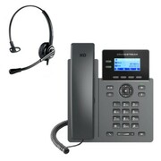 Telefon VoIP z słuchawką call center Grandstream GRP 2602P + Platora Pro-M Grandstream