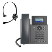 Telefon VoIP z słuchawką call center Grandstream GRP 2601 + Platora Pro-M Grandstream