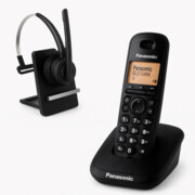 Telefon bezprzewodowy z słuchawką call center Panasonic KX-TG2511PDT + Epos D 10 USB (idealny zestaw na recepcję) Panasonic