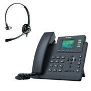 Telefon VoIP z słuchawką call center Yealink T33G + Platora Pro-M Yealink