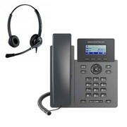 Telefon VoIP z słuchawką call center Grandstream GRP 2601 + Platora Pro-D Grandstream