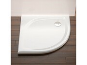 Brodzik prysznicowy ELIPSO PRO-80 FLAT konglomerat, biały [PRODUKT NOWY] RAVAK