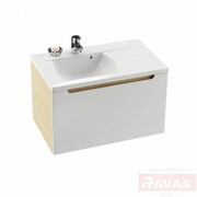 Zestaw: szafka z umywalką SD 800 Lewa Classic biała/brzoza produkt nowy RAVAK