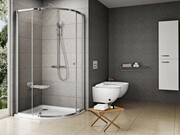 Kabina prysznicowa półokrągła PSKK3-90 bright alu, szkło Transparent [PRODUKT NOWY] RAVAK