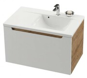 Szafka łazienkowa pod umywalkę SD CLASSIC 800 Lewa, jednoszufladowa, biała/cappuccino [PRODUKT NOWY] RAVAK