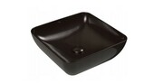 Umywalka ceramiczna Uni 380 S nablatowa, czarna + korek [PRODUKT NOWY] RAVAK