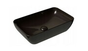 Umywalka ceramiczna Uni 500 R nablatowa, czarna + korek [PRODUKT NOWY] RAVAK