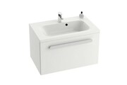 Szafka łazienkowa pod umywalkę SD 700 CHROME jednoszufladowa, biała/biała połysk [PRODUKT KLASA II] RAVAK