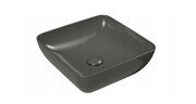 Umywalka ceramiczna Uni 380 S nablatowa, szara + korek [PRODUKT NOWY] RAVAK