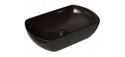 Umywalka ceramiczna Uni 500 O nablatowa, czarna + korek [PRODUKT NOWY] RAVAK