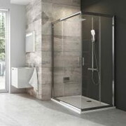Drzwi prysznicowe BLRV2K-100 satyna, szkło Grafit [PRODUKT NOWY] RAVAK