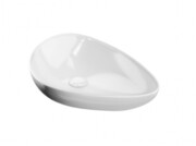 Umywalka nablatowa Ravak asymetryczna 610 na blat + korek biały [PRODUKT NOWY] RAVAK