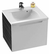 Szafka łazienkowa pod blat SD CLASSIC 600 jednoszufladowa, biała/Strip Onyx [PRODUKT KLASA II] RAVAK