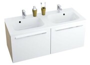 Szafka łazienkowa pod umywalkę SD CHROME 1200 dwuszufladowa, biała/cappuccino [PRODUKT NOWY] RAVAK