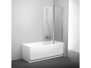 Parawan nawannowy CVS2-100 P połysk, szkło Transparent [PRODUKT KLASA II] RAVAK